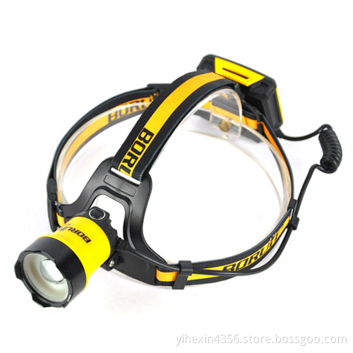 Boruit High Quality 5000lm Rechargeable LED Zoomable Headlamp